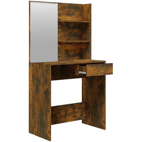  Set toaletni stolić boja dimljenog hrasta 74,5x40x141 cm Slike