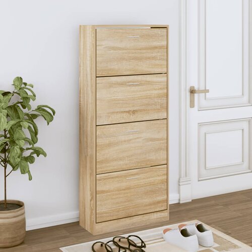 vidaXL Ormarić za cipele boja hrasta 63x24x147 cm konstruirano drvo Cijene