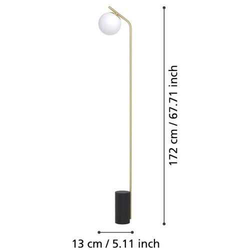 Eglo 39981 - Stojeća lampa BETULIA 1xE27/40W/230V zlatna Slike