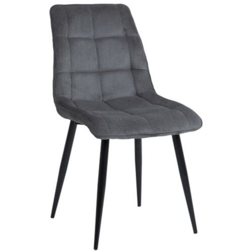  Stolica CHIC - samt tkanina - siva Cene