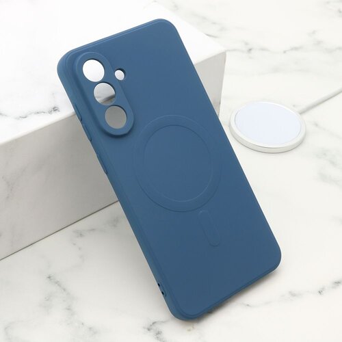 Maska VELVET TOUCH MagSafe za Samsung A566B Galaxy A56 5G/ plava Slike