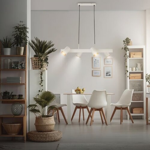BRILONER 4058044 - Luster na sajli ERA 4x GU10/10W/230V krem Slike