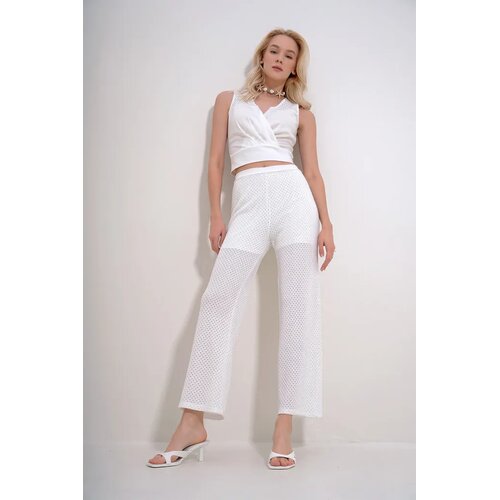 Trend Alacati Stili Ženski komplet bluza i pantalone Alc-X11946, Beli Cene