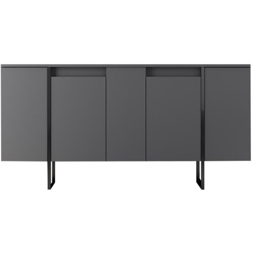 Kalune Design Antracitno siva niska komoda 160x35 cm Luxe &amp;ndash; Slike