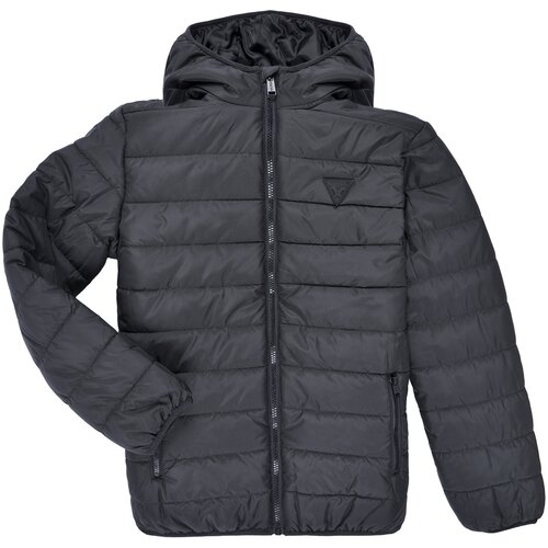 Guess HOODED LS PADDED PUFFER W ZIP Crna Slike