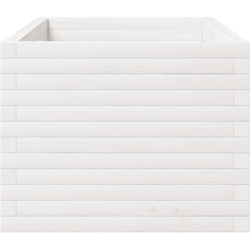  Vrtna sadilica bijela 90x60x49,5 cm od masivne borovine Slike