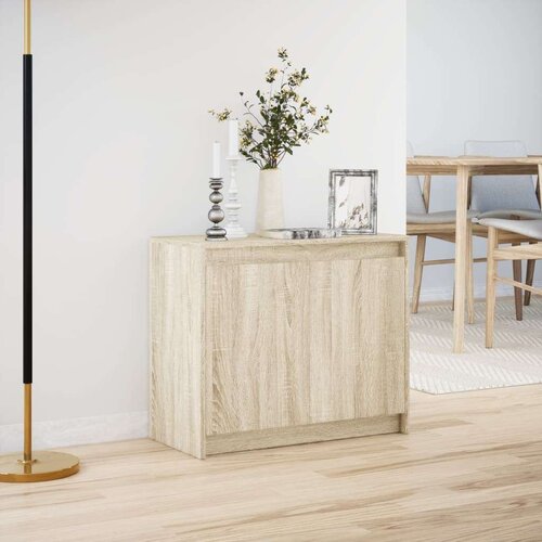 VidaXL Komoda s LED boja hrasta sonome 72x34x61 cm konstruirano drvo Slike