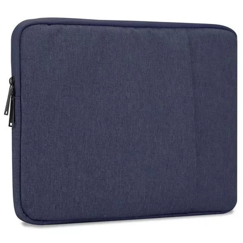Cadorabo Zaščitna vrečka za prenosni računalnik / tablični računalnik 15,6 palca v temno modri barvi - računalniška vrečka prenosnika iz tkanine z žametno oblogo in predelkom z zadrgo proti praskanju, (20622052)