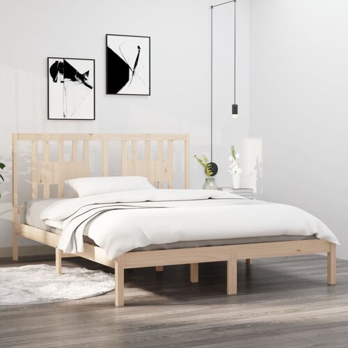  Okvir za krevet od masivne borovine 160 x 200 cm Cijene