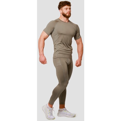 GymBeam mu&amp;scaron;ke helanke za trčanje pulse vetiver Slike
