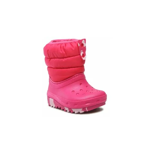 Crocs Škornji za sneg Classic Neo Puff Boot T 207683 Roza