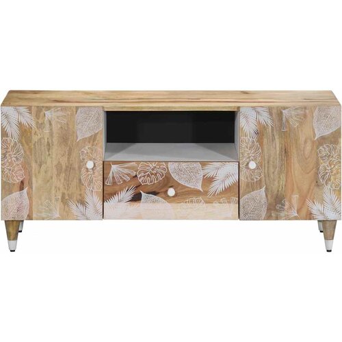 Maison Chic TV omarica - TV stojalo - Televizijska omarica 105x33,5x46 cm Masivni les Mango, (21702147) Cene
