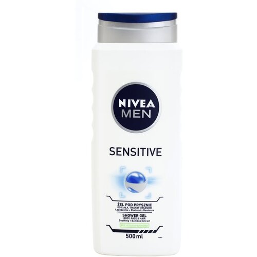 Nivea Men Sensitive gel za prhanje za občutljivo kožo 500 ml za moške Cene