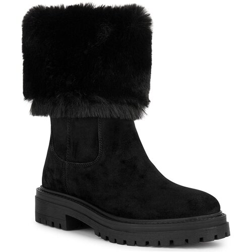 Geox Škornji D Iridea D04HRM 022BH C9999 Black Cene