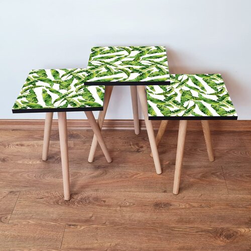 Hanah home Set 3 stočića 3Shp253 Green Cene