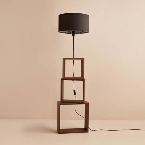 Opviq AYD-3471 BlackBrown Wooden Floor Lamp Cene