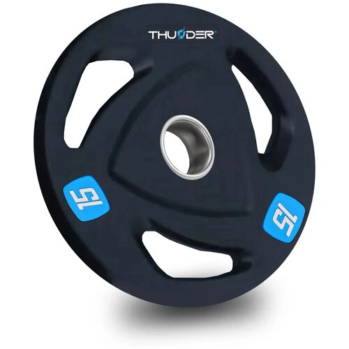 THUNDER Kolutna litoželezna utež 15 kg, odprtina 51 mm, ergonomski ročaji &reg;, (5000090235) Cene