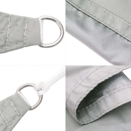  Jedro protiv sunca svjetlosivo 3x3x3 m 100% poliestera Oxford Slike
