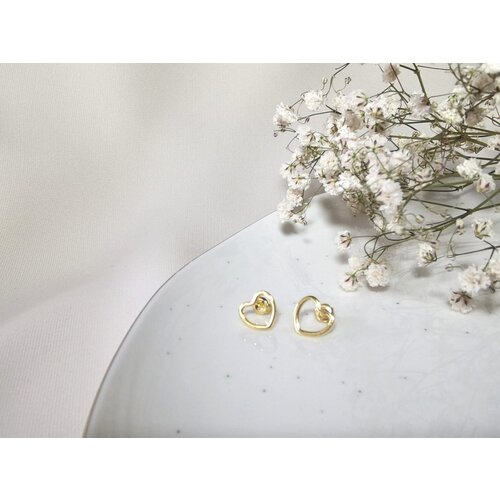 Jewelry Nikolić minđuše srce Srebro Gold Cene