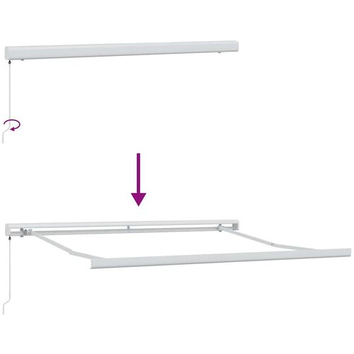 vidaXL Tenda na ručno uvlačenje smeđa 300 x 250 cm Cijene