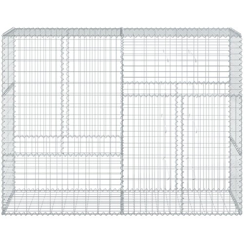 Gabionska ko&amp;scaron;ara s poklopcem 200x50x150 cm pocinčano željezo Slike