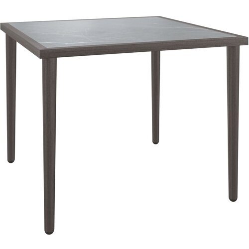 vidaXL Vrtna miza siva 48x48x37 cm jeklo, (21208275) Cene