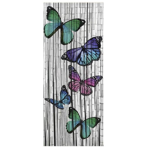 Maximex Zavjesa za vrata od bambusa 200x90 cm Butterflies - Cijene