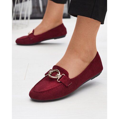 Resti Eco-suede burgundy moccasins Brussi - Footwear Cene