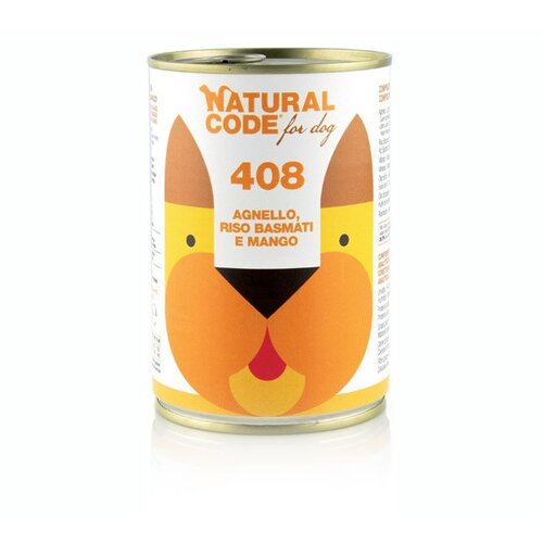 Natural Code dog konzerva za pse - Lamb, Basmati Rice and Mangos 400g Slike
