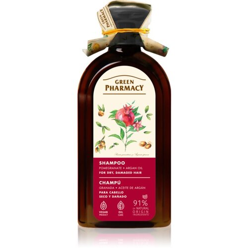 Green Pharmacy Argan Oil &amp;amp; Pomegranate Shampoo &amp;scaron;ampon za suhe in po&amp;scaron;kodovane lase z arganovim oljem 350 ml Slike