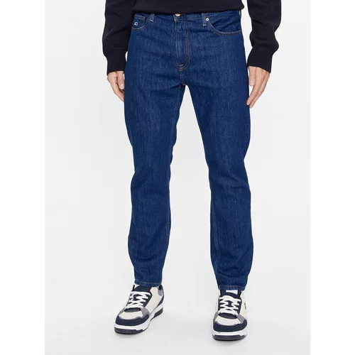 Tommy Jeans Jeans hlače Dad DM0DM16687 Mornarsko modra Tapered Fit