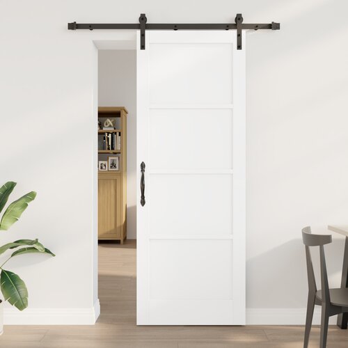 vidaXL klizna vrata s kompletnom opremom bijela 78x211 cm čvrsta drvena borovina Cijene
