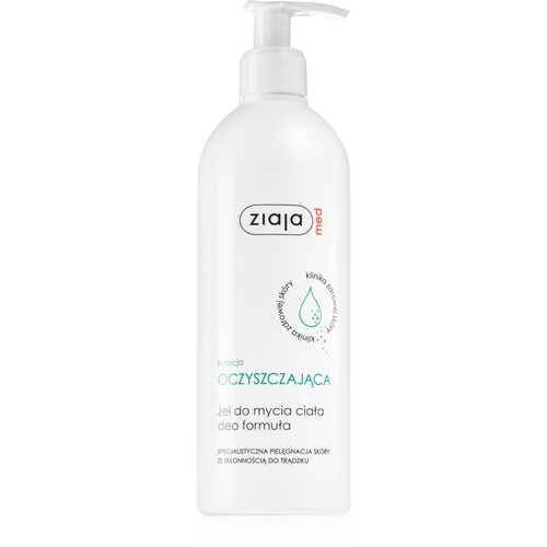 Ziaja Med cleansing treatment body cleansing gel gel za čiščenje telesa za kožo, nagnjeno k aknam 400 ml unisex Cene