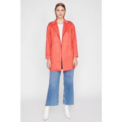 Koton Trench Coat - Pink - Double-breasted Slike