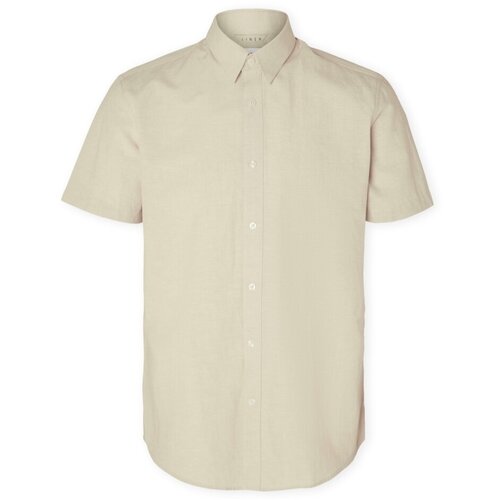 Selected Srajce z dolgimi rokavi Slimsun Shirt - Pure Cashemere Bež Slike