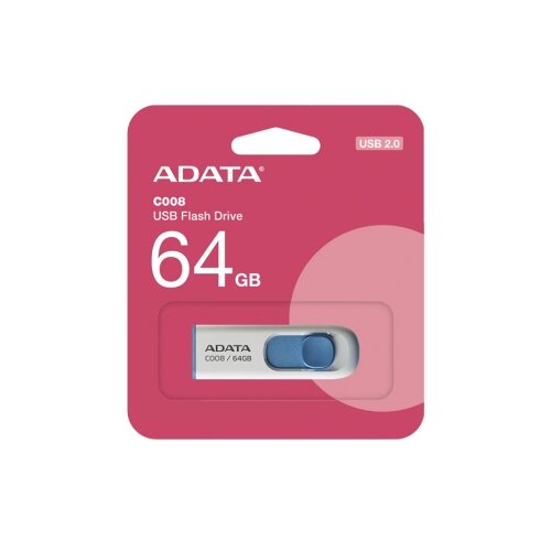 A DATA USB Memorija C008 64GB USB 2.0 Bijelo-plavi Cijene
