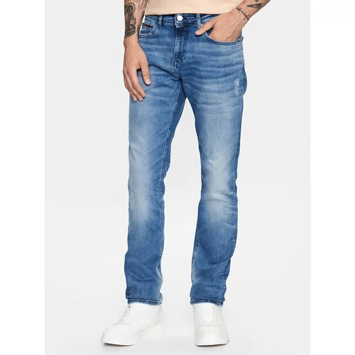 Tommy Jeans Jeans hlače Scanton DM0DM16645 Mornarsko modra Slim Fit
