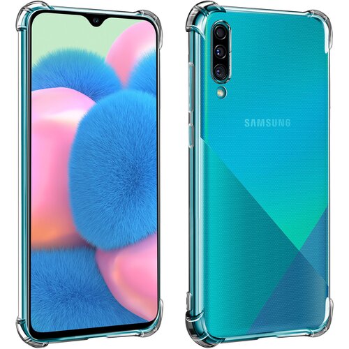 AVIZAR Ovitek iz mehkega silikona za Samsung Galaxy A50 / A30s z ojacanimi vogali, odporen proti udarcem - prozoren, (20626648) Cene