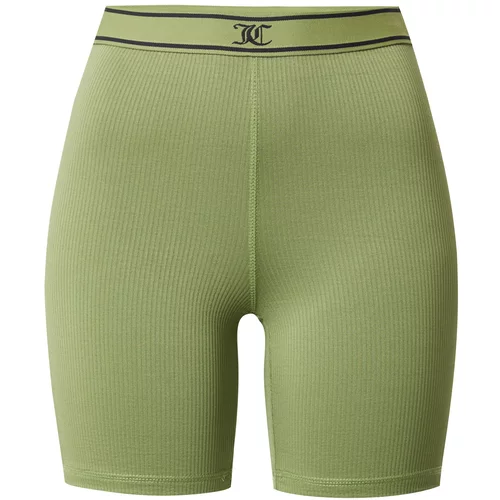 Juicy Couture Sport Športne hlače zelena / črna