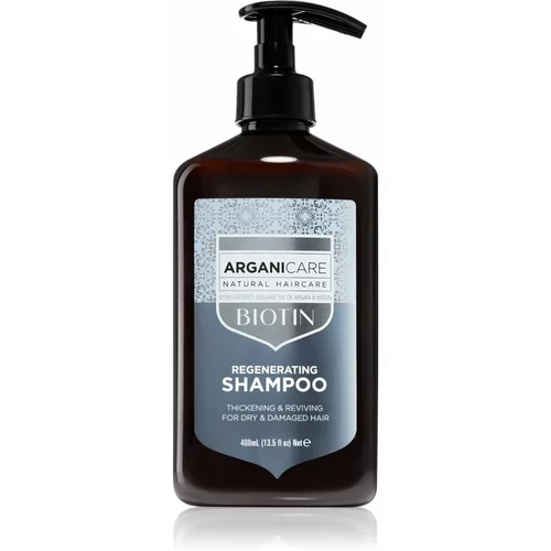 Arganicare Biotin Regenerating Shampoo šampon za nježnu kosu s biotinom 400 ml