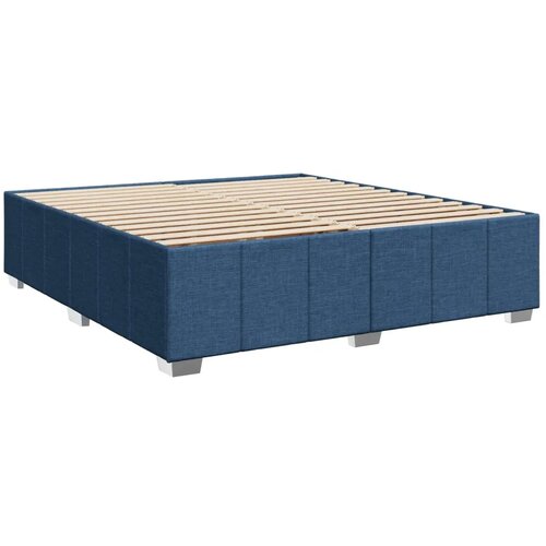  Boxspring krevet s madracem Plava 200 x 200 cm Tkanina - Plava 200 x 200 cm Dizajn linija Slike