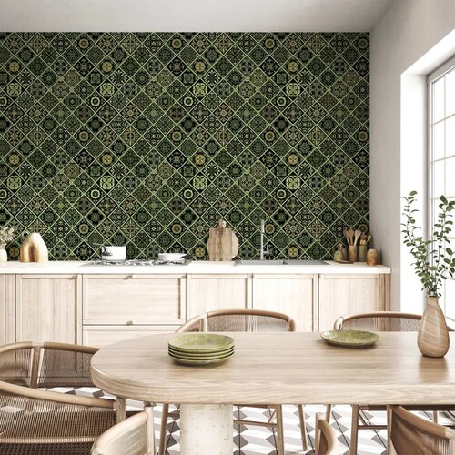  Tapeta - Olive Mosaic 50x1000 Vodootporna Cene