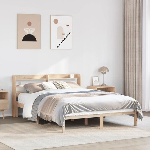VidaXL Okvir kreveta bez madraca 120 x 200 cm od masivne borovine Slike