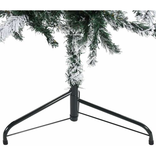  Tanka umjetna polovica božićnog drvca sa snijegom 240 cm Slike