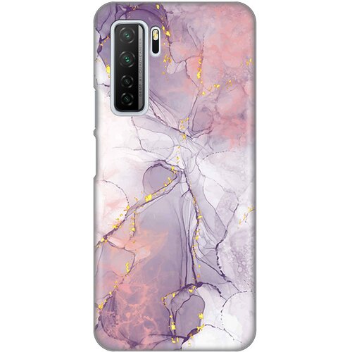 Silikonska maska za Huawei P40 Lite Pink Marble Print šarena Slike