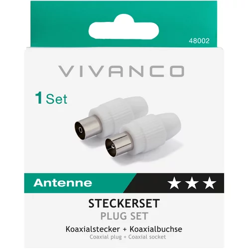 Vivanco Koax-Stecker 2 Stk