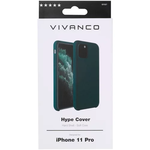 Vivanco hype Cover iPhone 11 Pro grün 61197 HCVVIPH11PMG Silikon mit Soft Touch schwarz