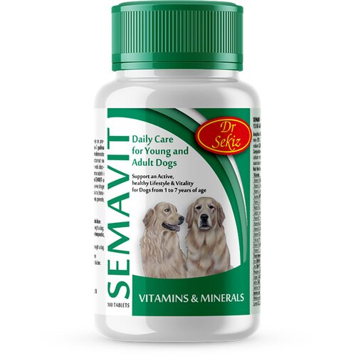 Dr. Sekiz Semavit Vitaminski Suplement za mlade i odrasle pse, 100 tableta Cijene