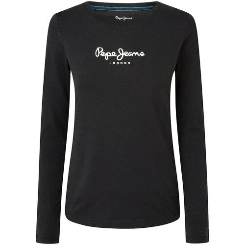 Pepe Jeans Majica z dolgimi rokavi ženska, črna barva Slike