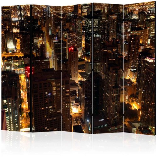  Paravan u 5 dijelova - City by night - Chicago USA II [Room Dividers] 225x172 Slike
